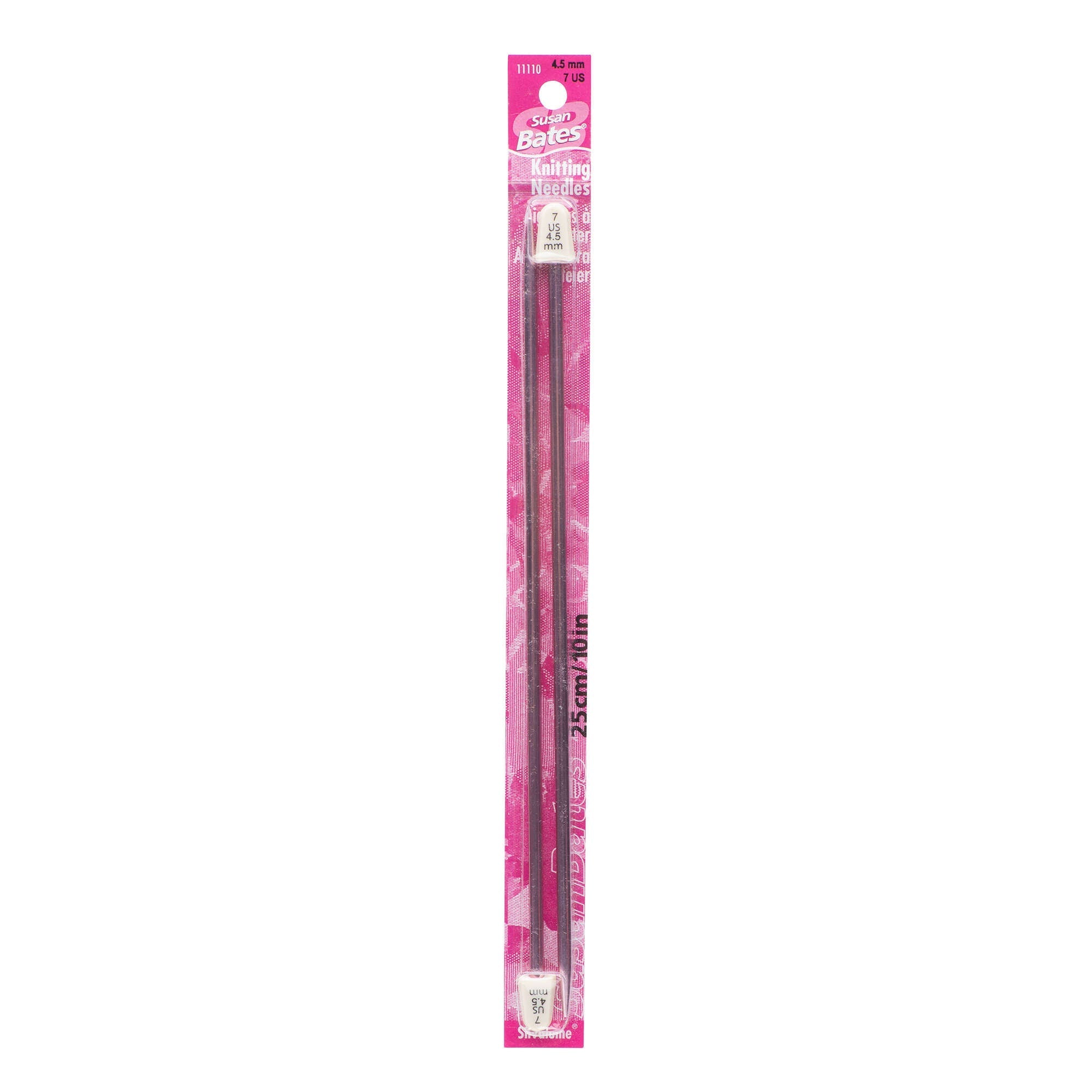 Silvalume 10" Single Point Knitting Needles