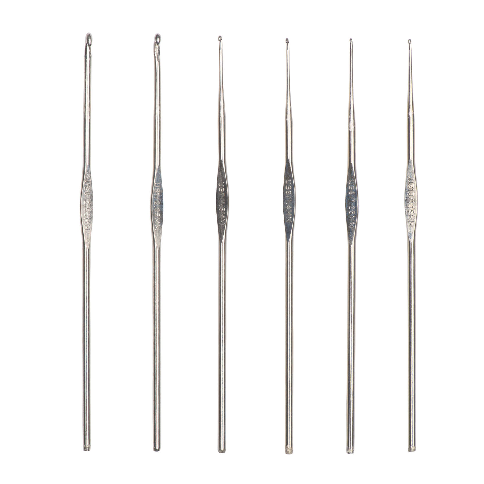 Steelite Set of 6 Crochet Hooks