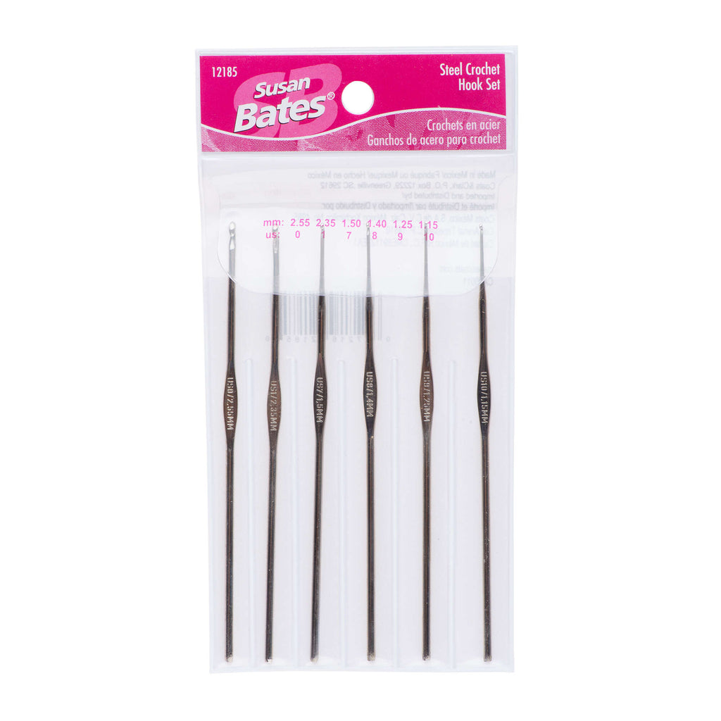 Steelite Set of 6 Crochet Hooks