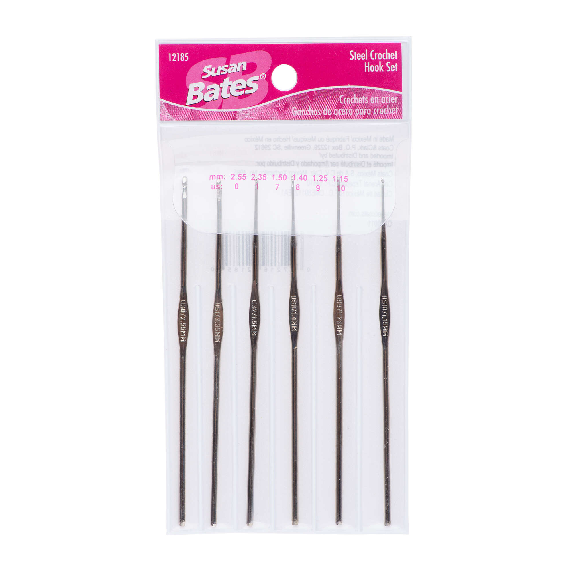 Steelite Set of 6 Crochet Hooks