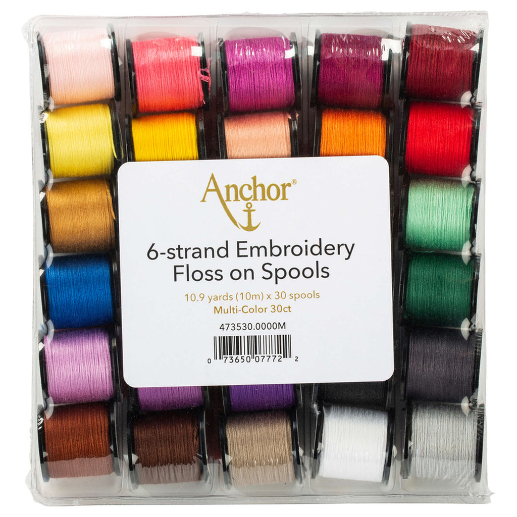 Embroidery Floss on Spools 30 Pack