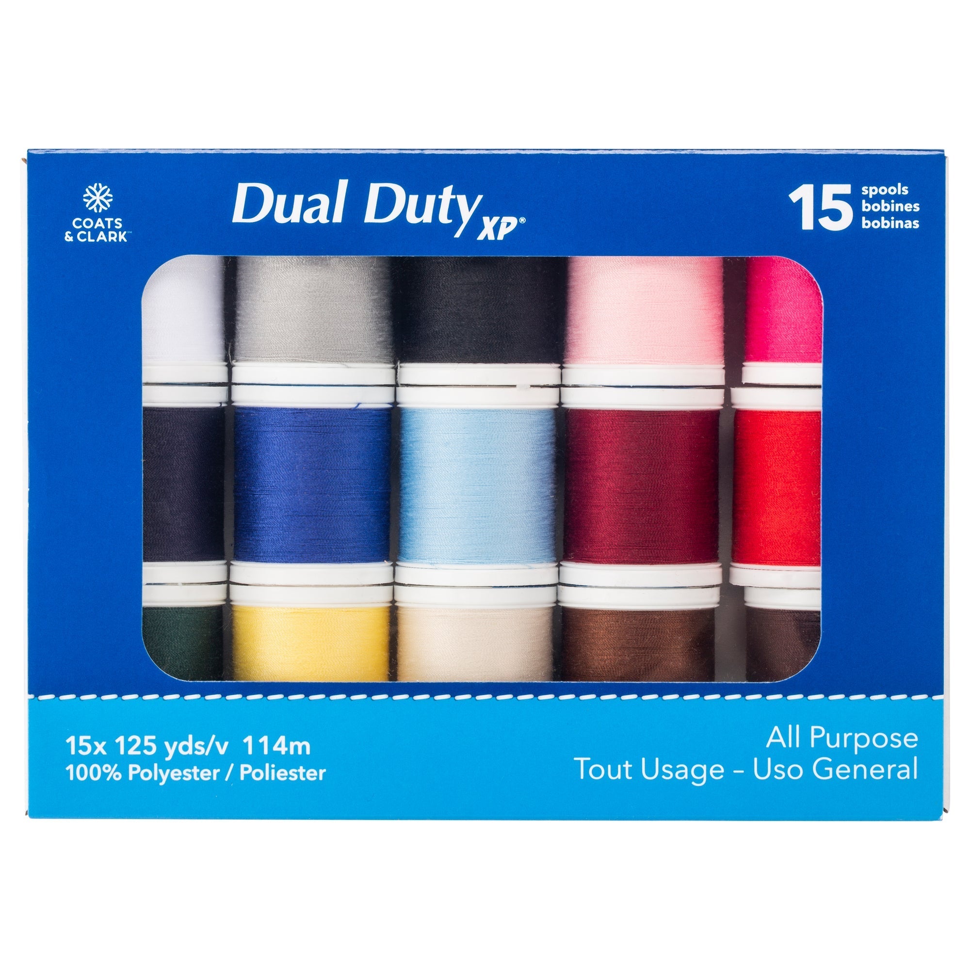 Dual Duty XP All Purpose Sewing Thread Set 15 Spools