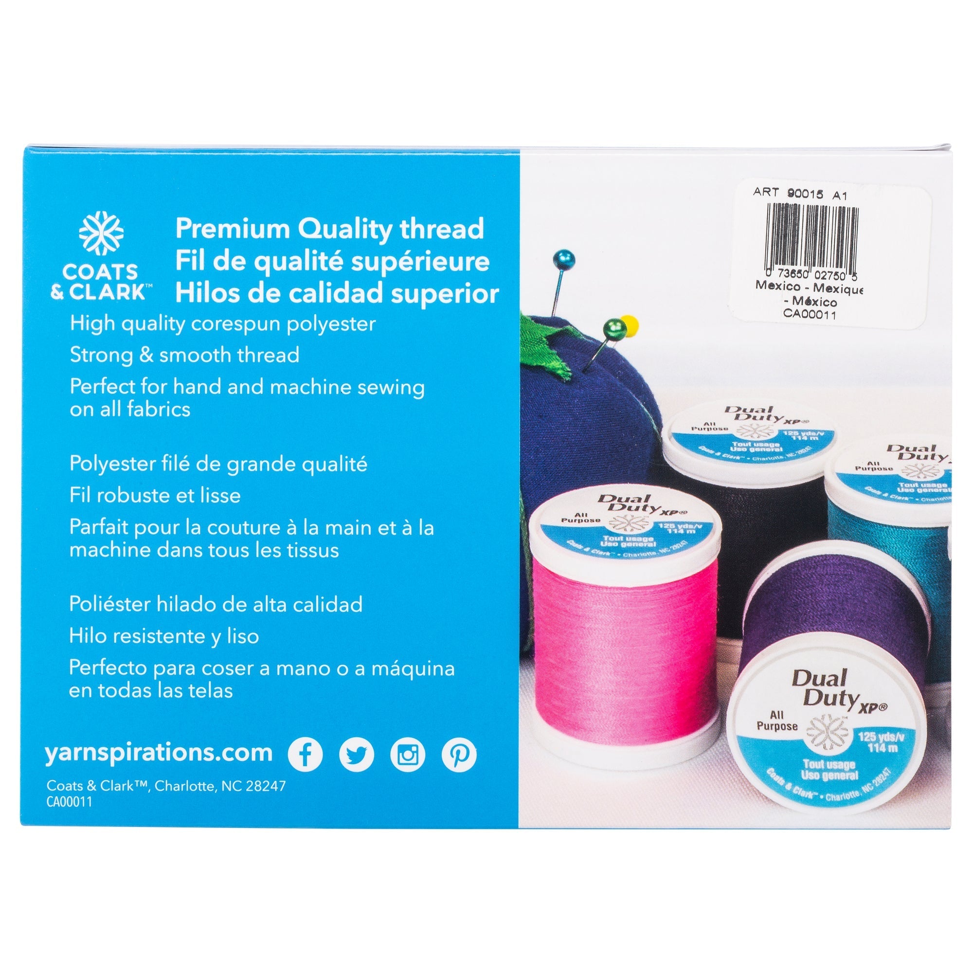Dual Duty XP All Purpose Sewing Thread Set 15 Spools