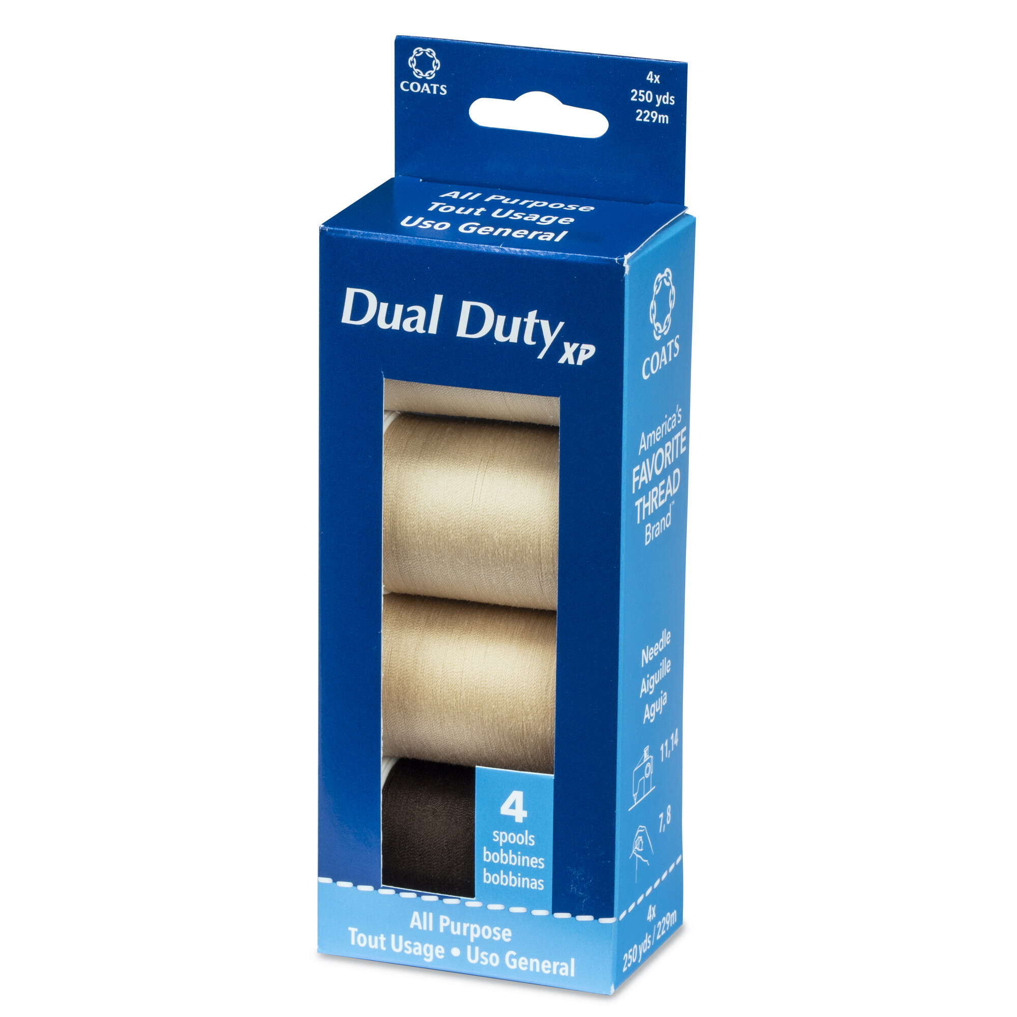 Dual Duty XP All Purpose Sewing Thread 4 Spools - Clearance Shades