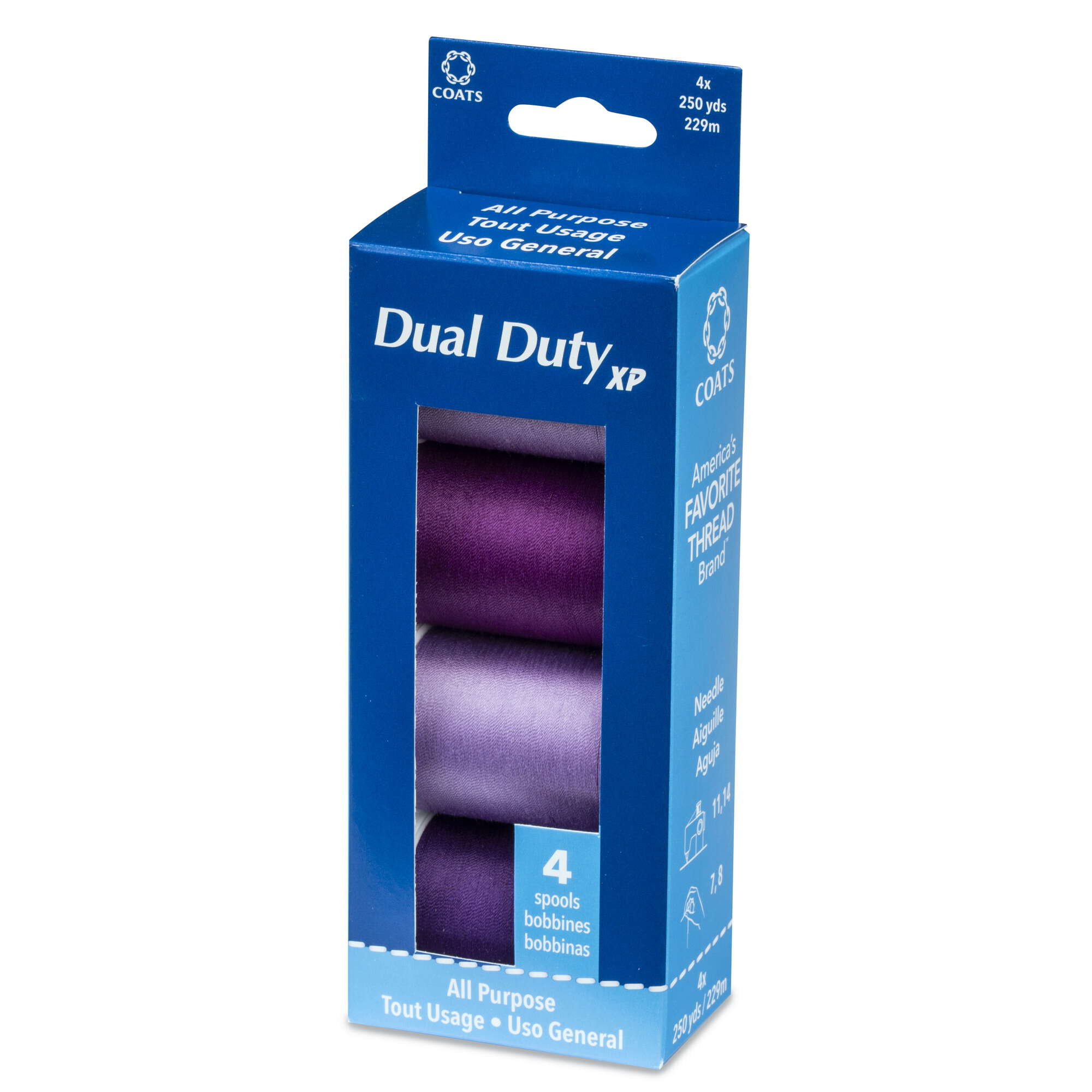 Dual Duty XP All Purpose Sewing Thread 4 Spools - Clearance Shades