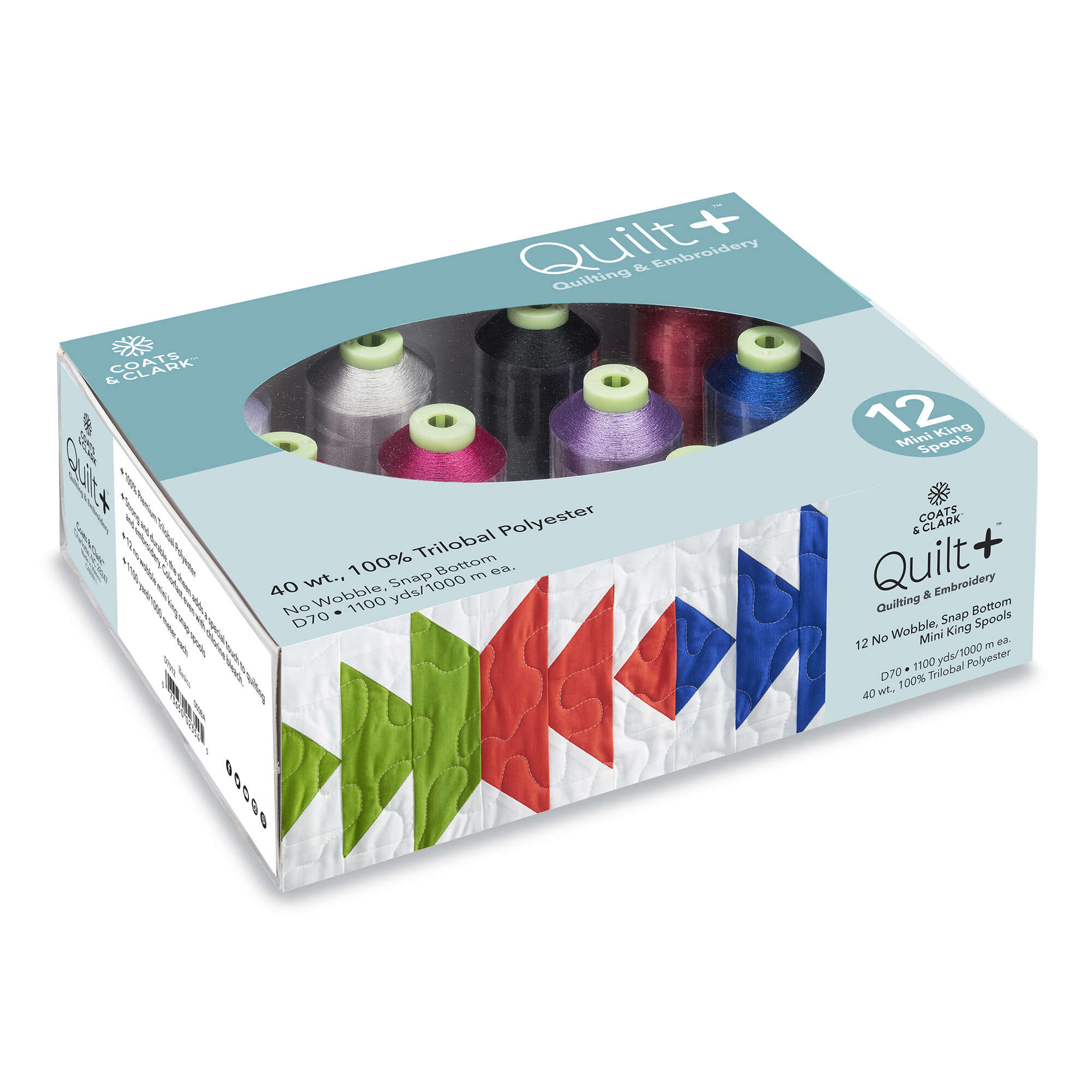 Quilt + Quilting & Embroidery Thread 12 Spool Set - Clearance Items