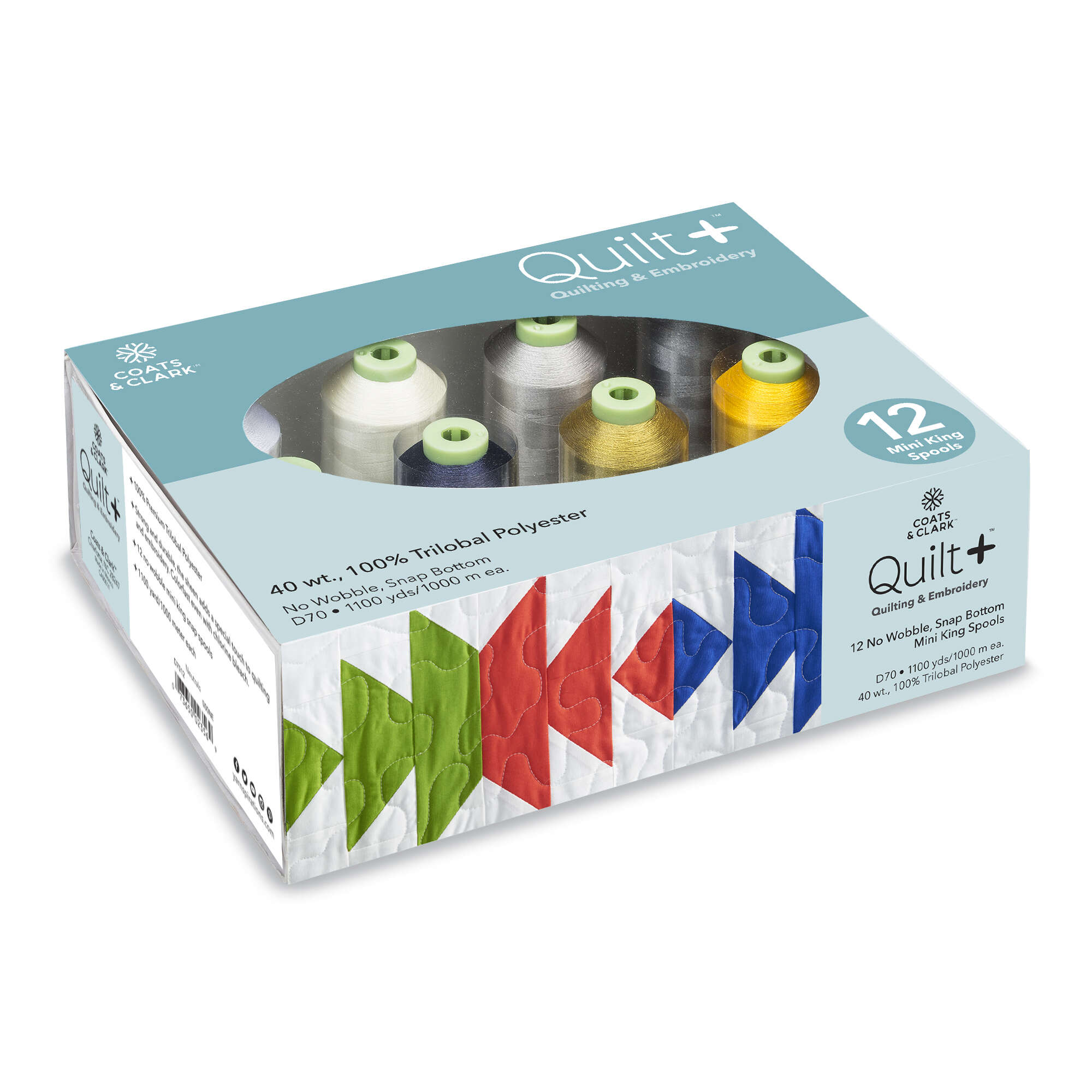 Quilt + Quilting & Embroidery Thread 12 Spool Set - Clearance Items