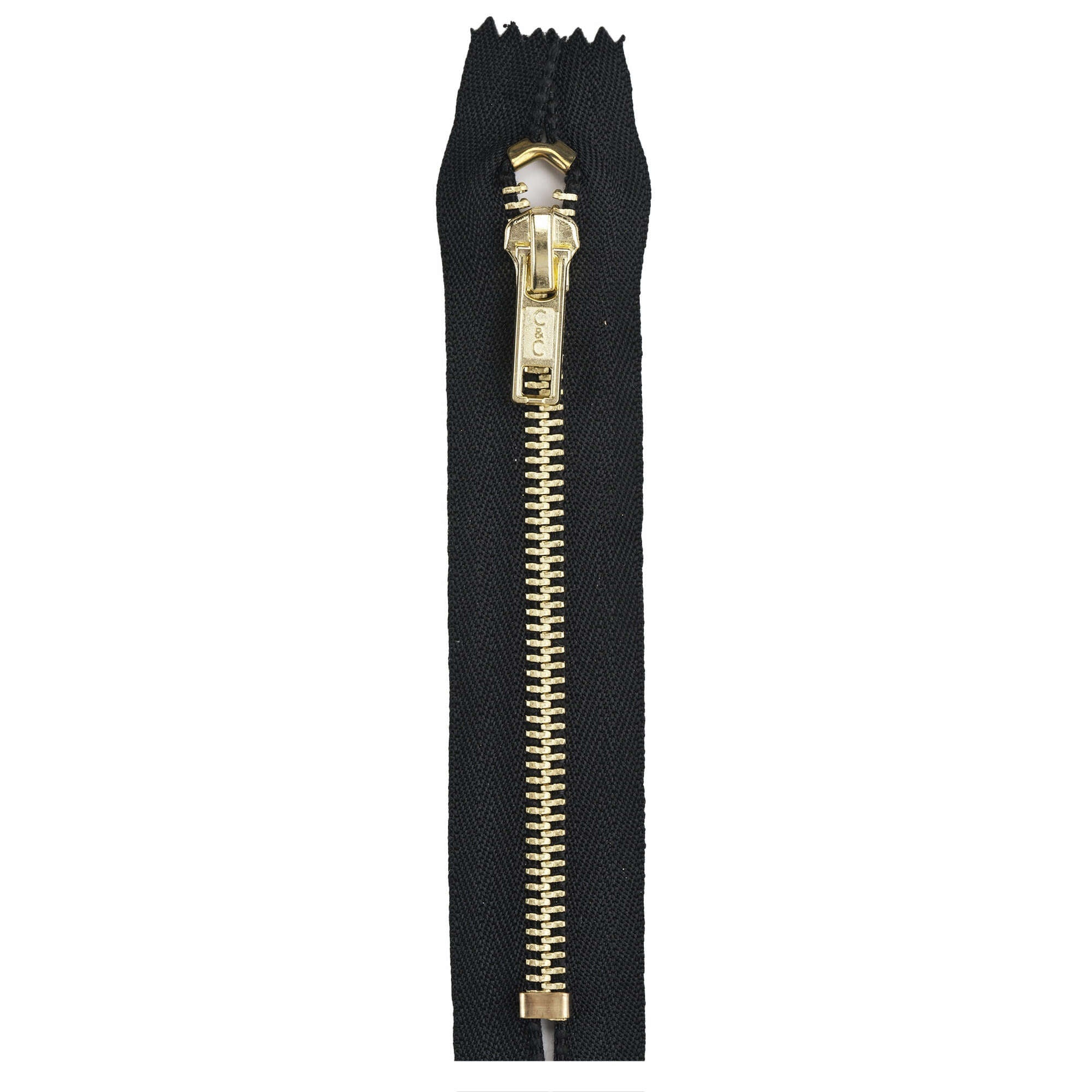 Brass Pocket Zippers - 5 inches